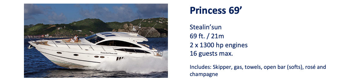 Yacht and private boat chartering during your stay in St Barts